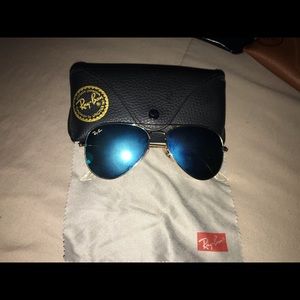 Blue Flash Lens 58mm Ray Ban Aviators